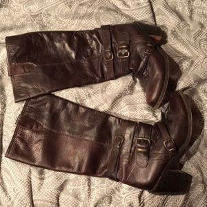 Steve Madden brown leather boots